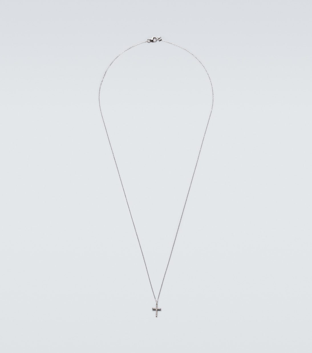 Collana in oro bianco 14kt con diamanti | Mateo