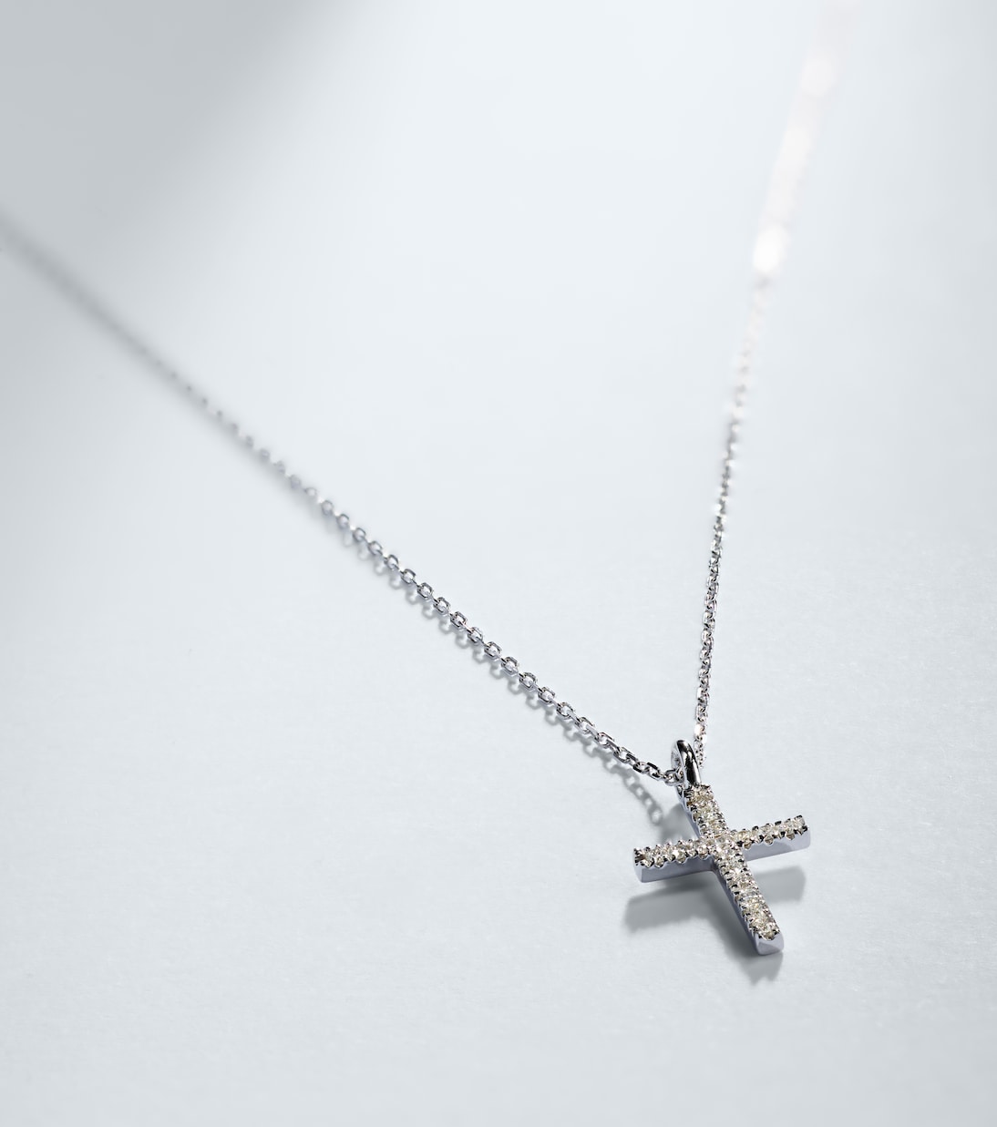 Collana in oro bianco 14kt con diamanti | Mateo