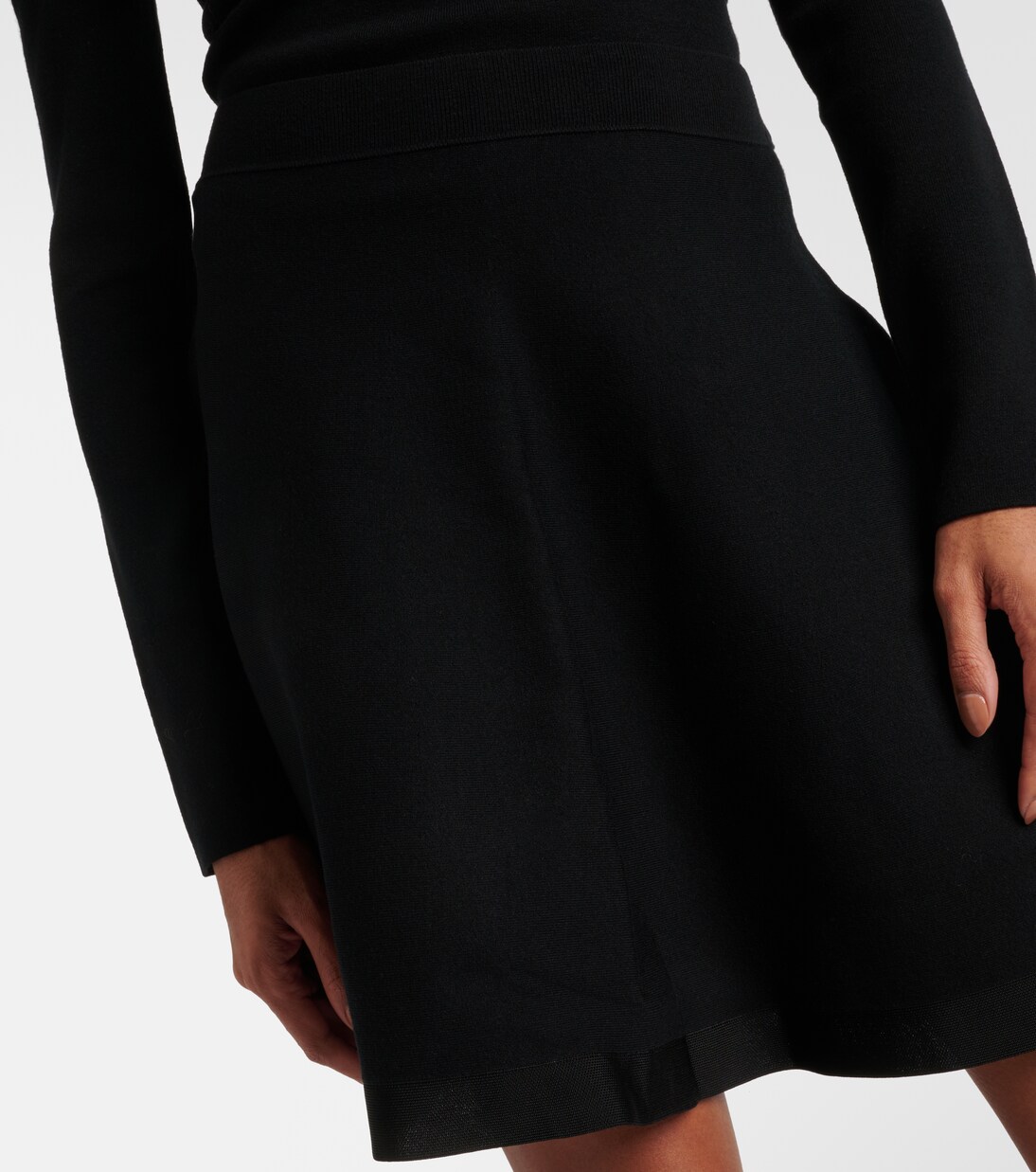 Mini-jupe en laine mélangée | Nina Ricci