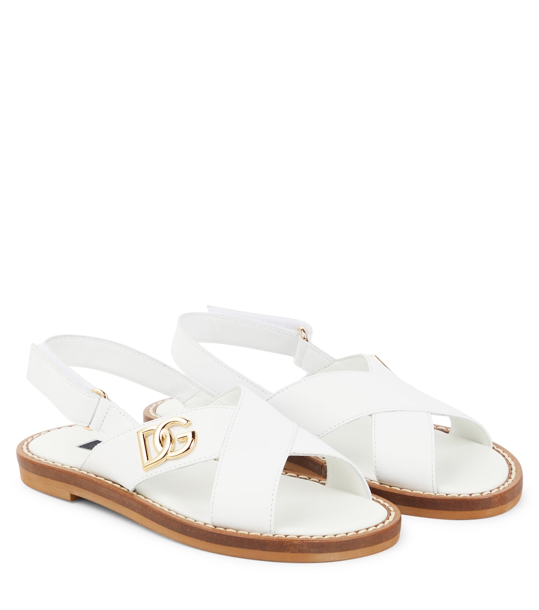 Sandalen aus Leder | Dolce&Gabbana Kids