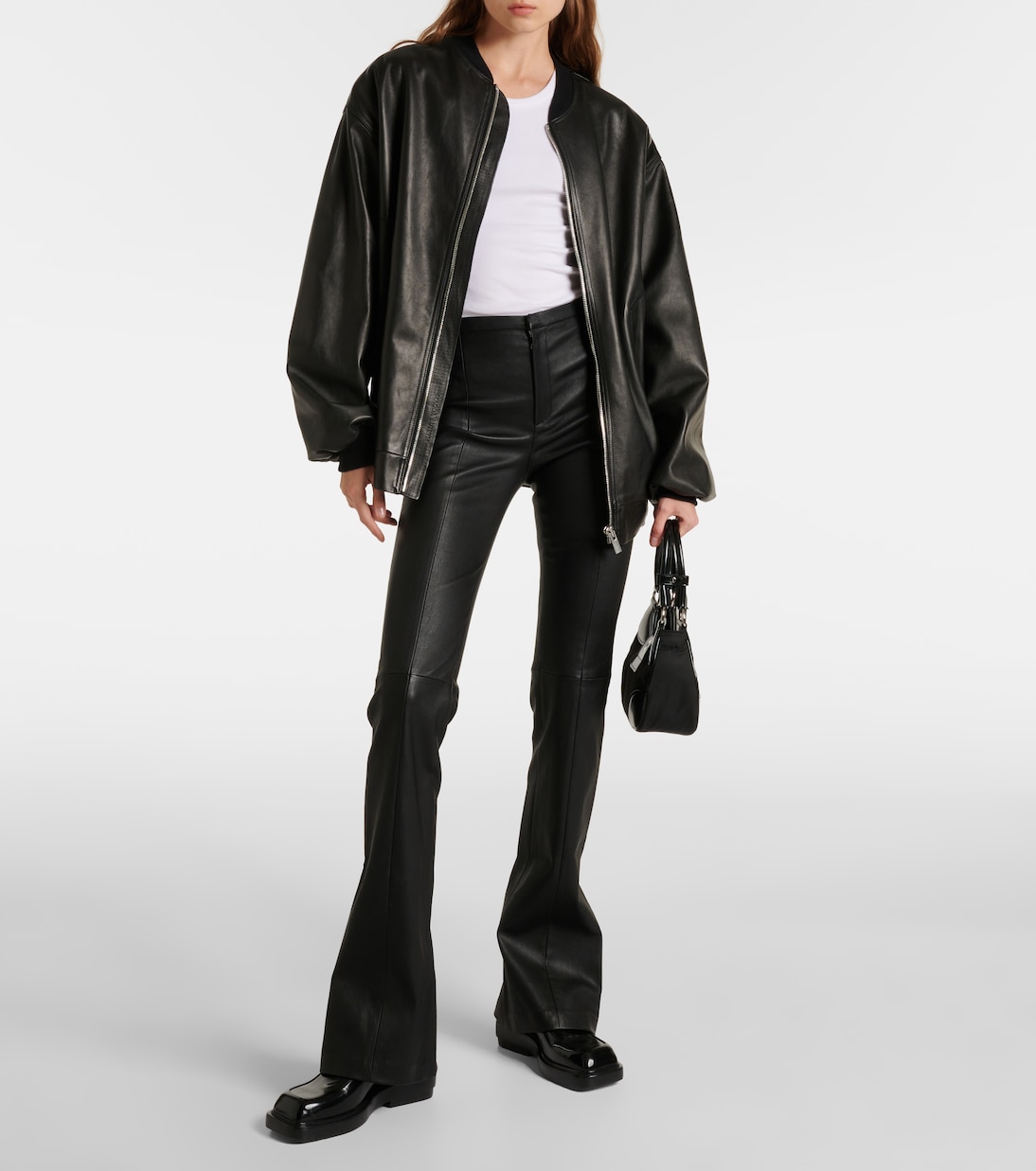 Pantaloni flared Kam in pelle | Stouls