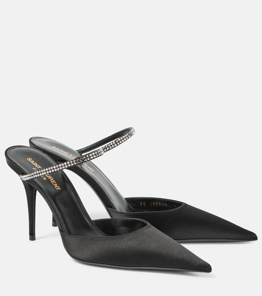 Mules Barbara 90 in raso | Saint Laurent