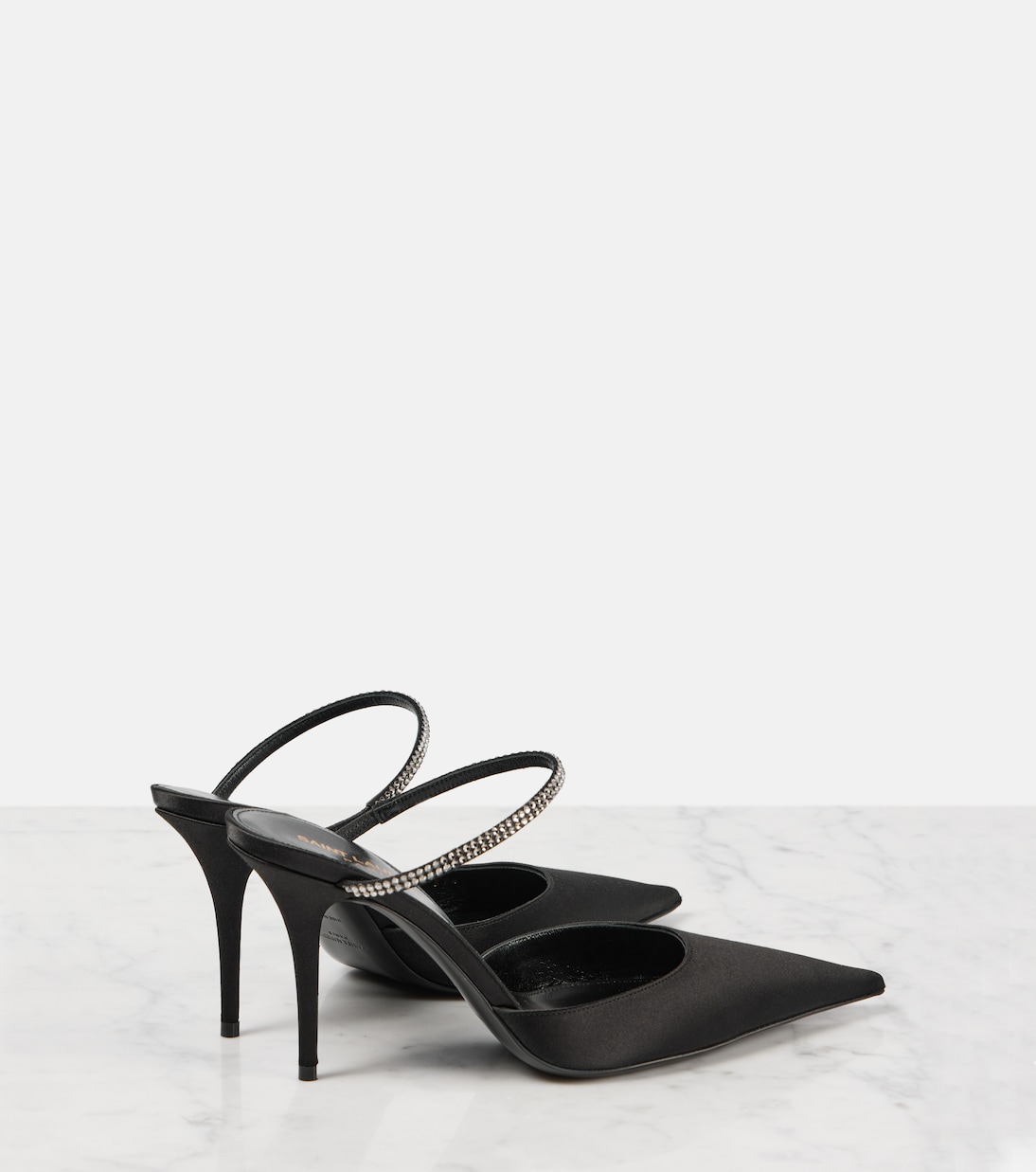 Mules Barbara 90 in raso | Saint Laurent