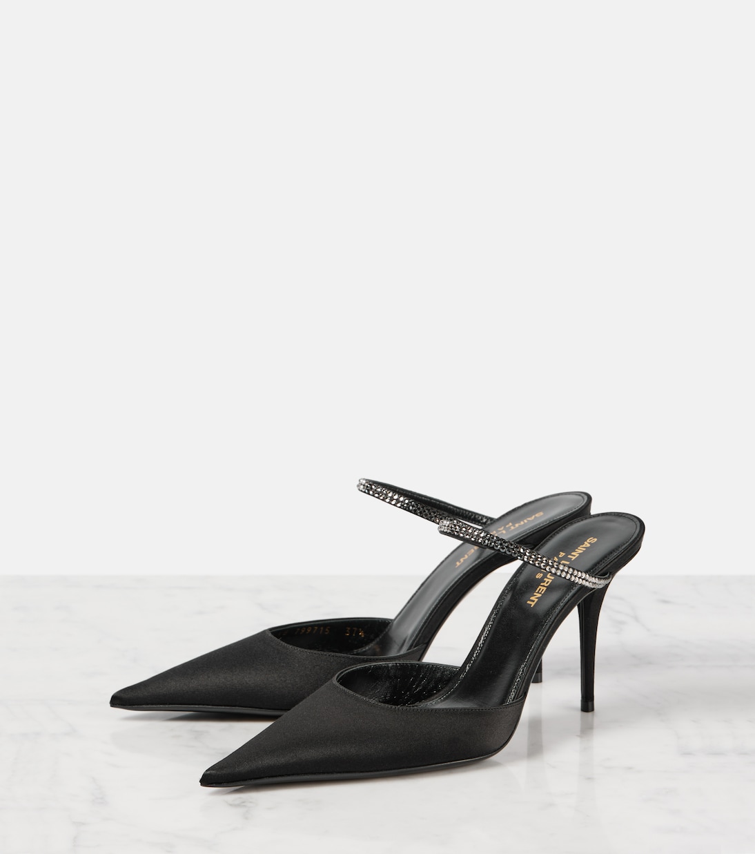 Mules Barbara 90 in raso | Saint Laurent