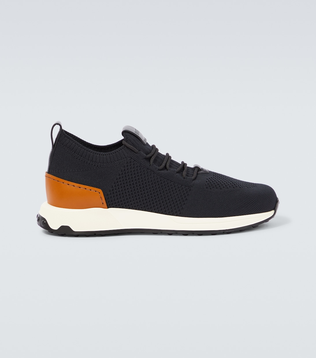Sneakers aus Strick mit Leder | Tod's