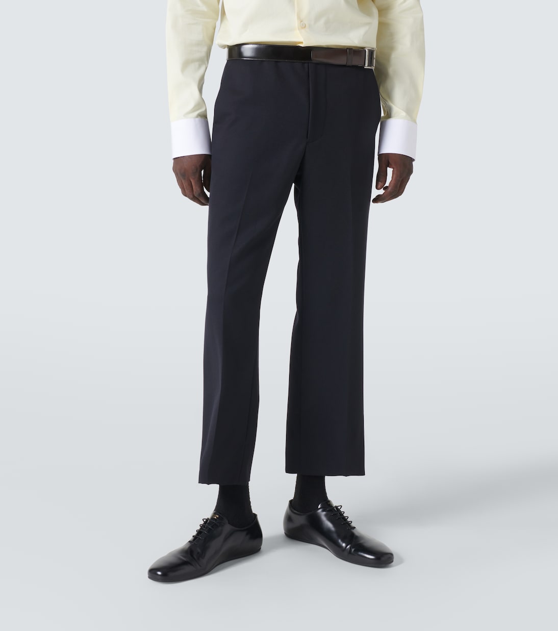 Gerade Hose aus Woll-Gabardine | Prada
