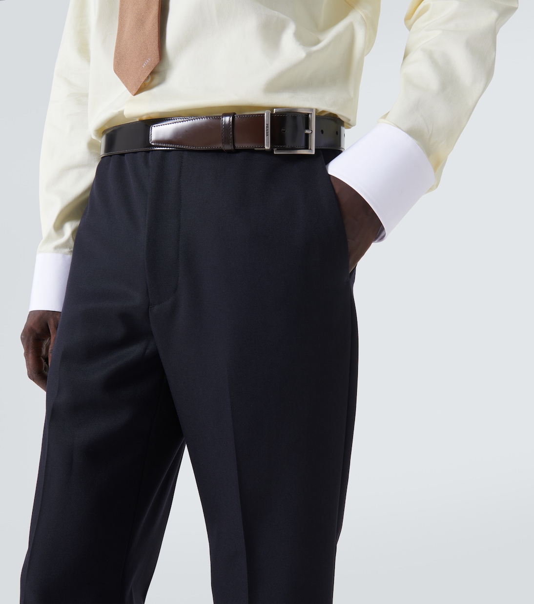 Gerade Hose aus Woll-Gabardine | Prada