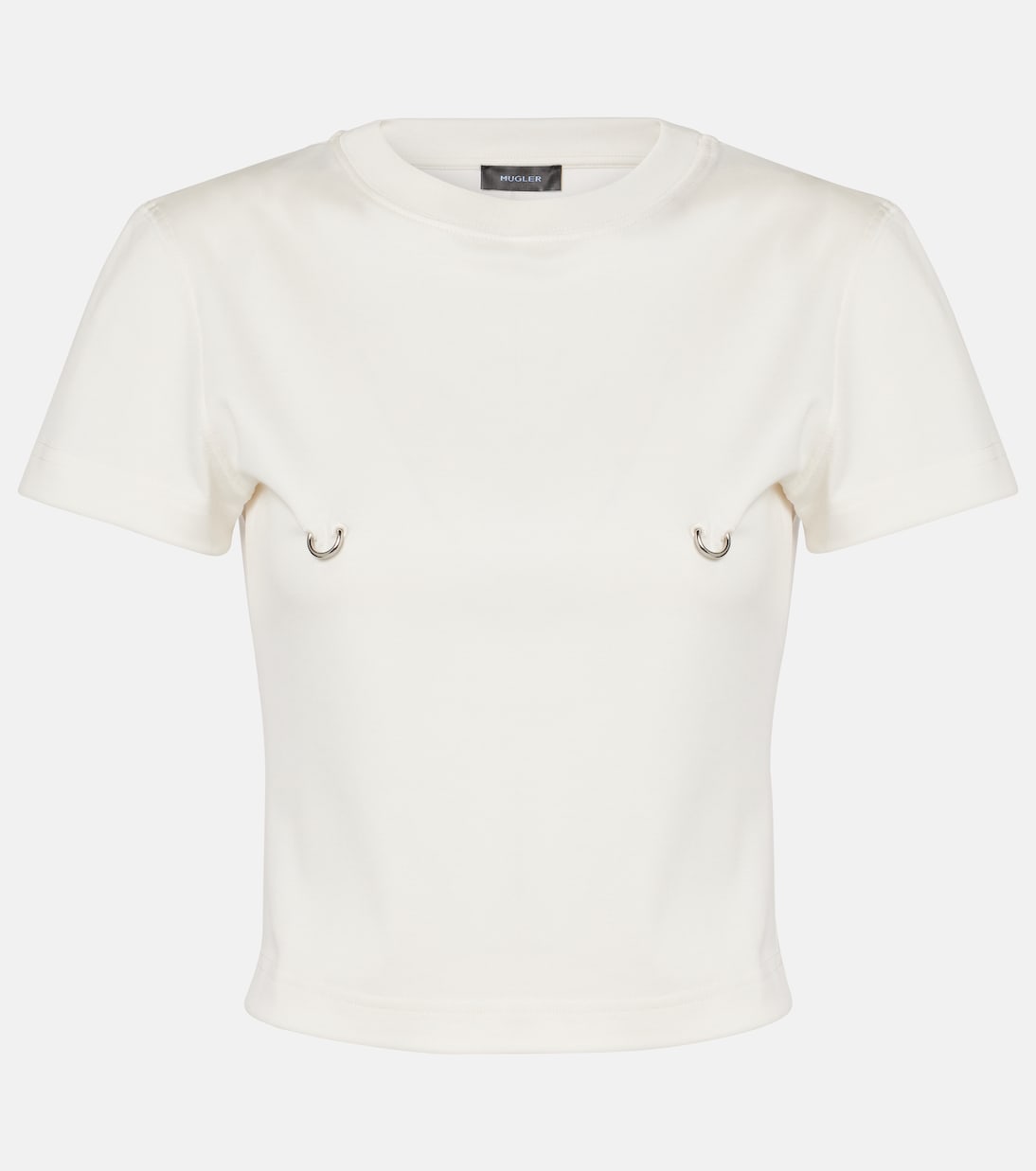 Mugler Top de Algodón con Detalles de Moda para Jóvenes