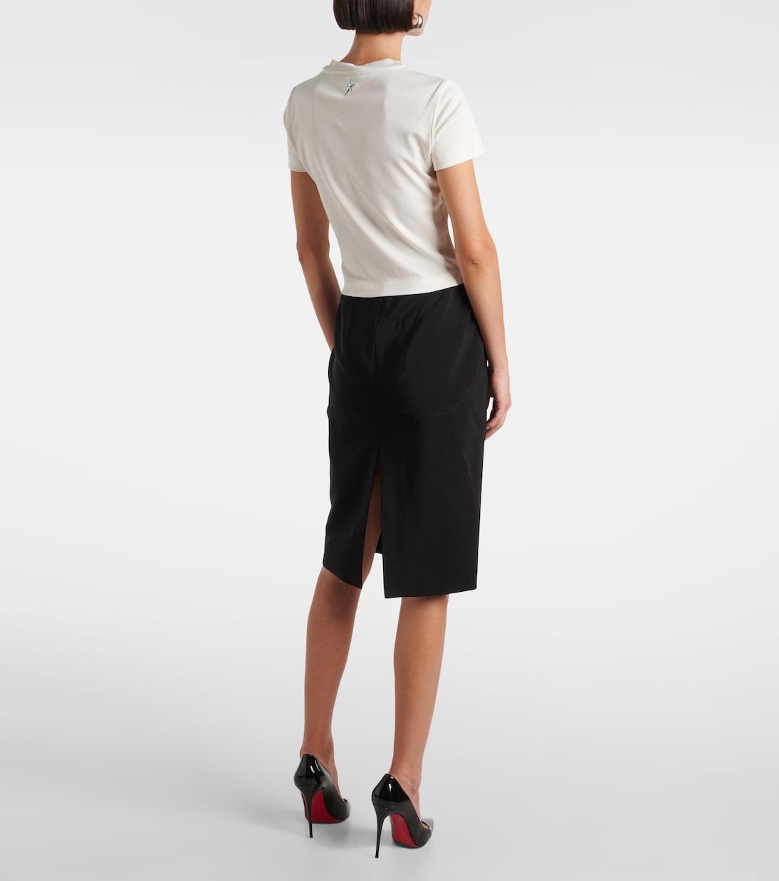 Mugler Top de Algodón con Detalles de Moda para Jóvenes