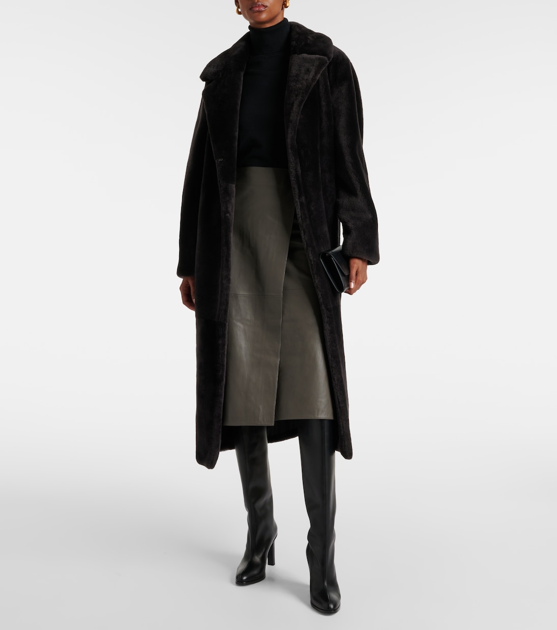 Gonna midi in pelle | Yves Salomon