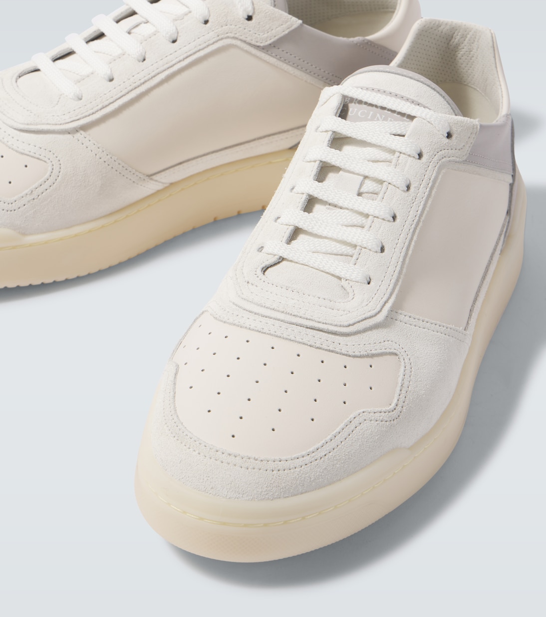 Sneakers in suede e pelle | Brunello Cucinelli