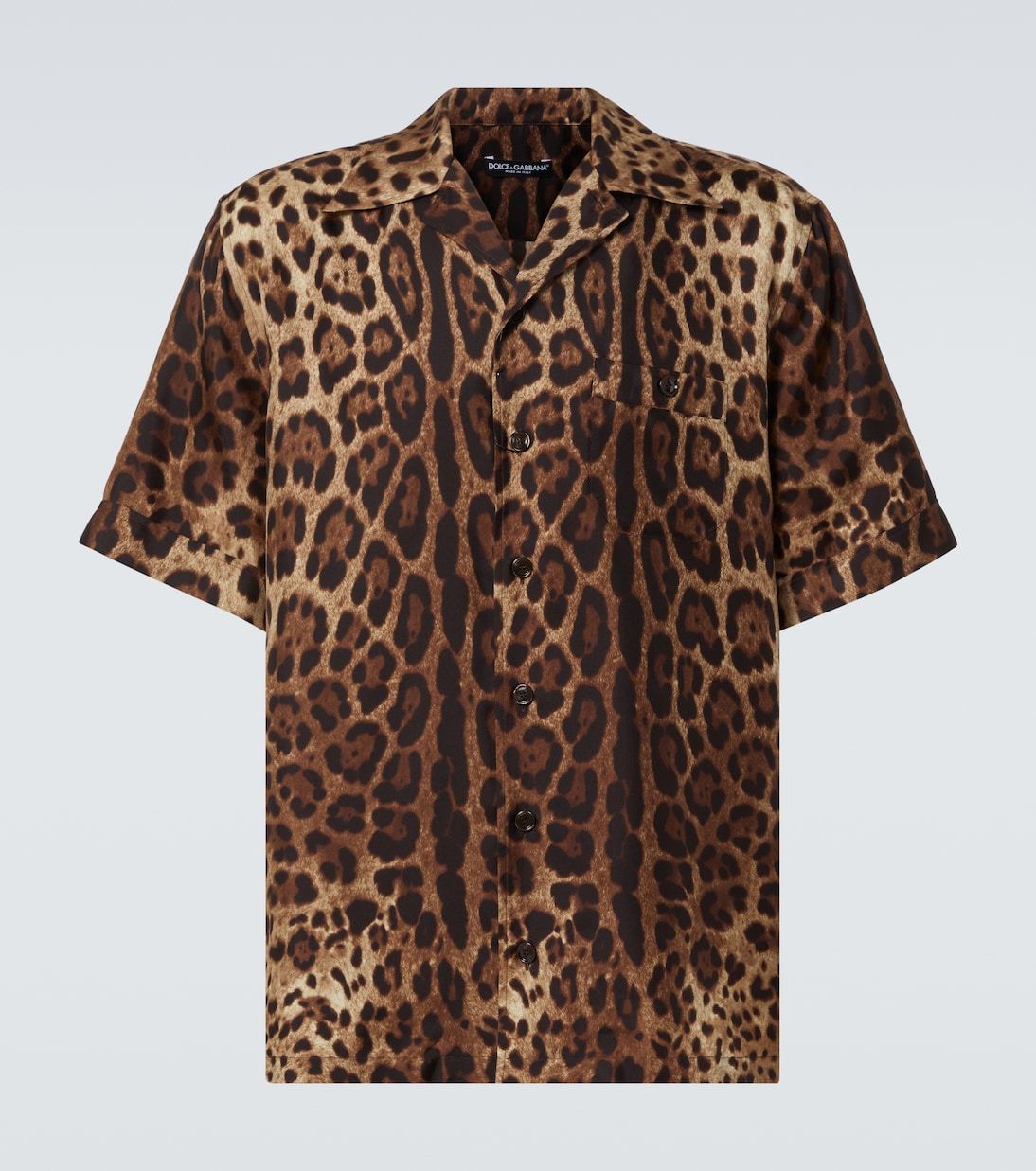 Camicia bowling in seta con stampa | Dolce&Gabbana