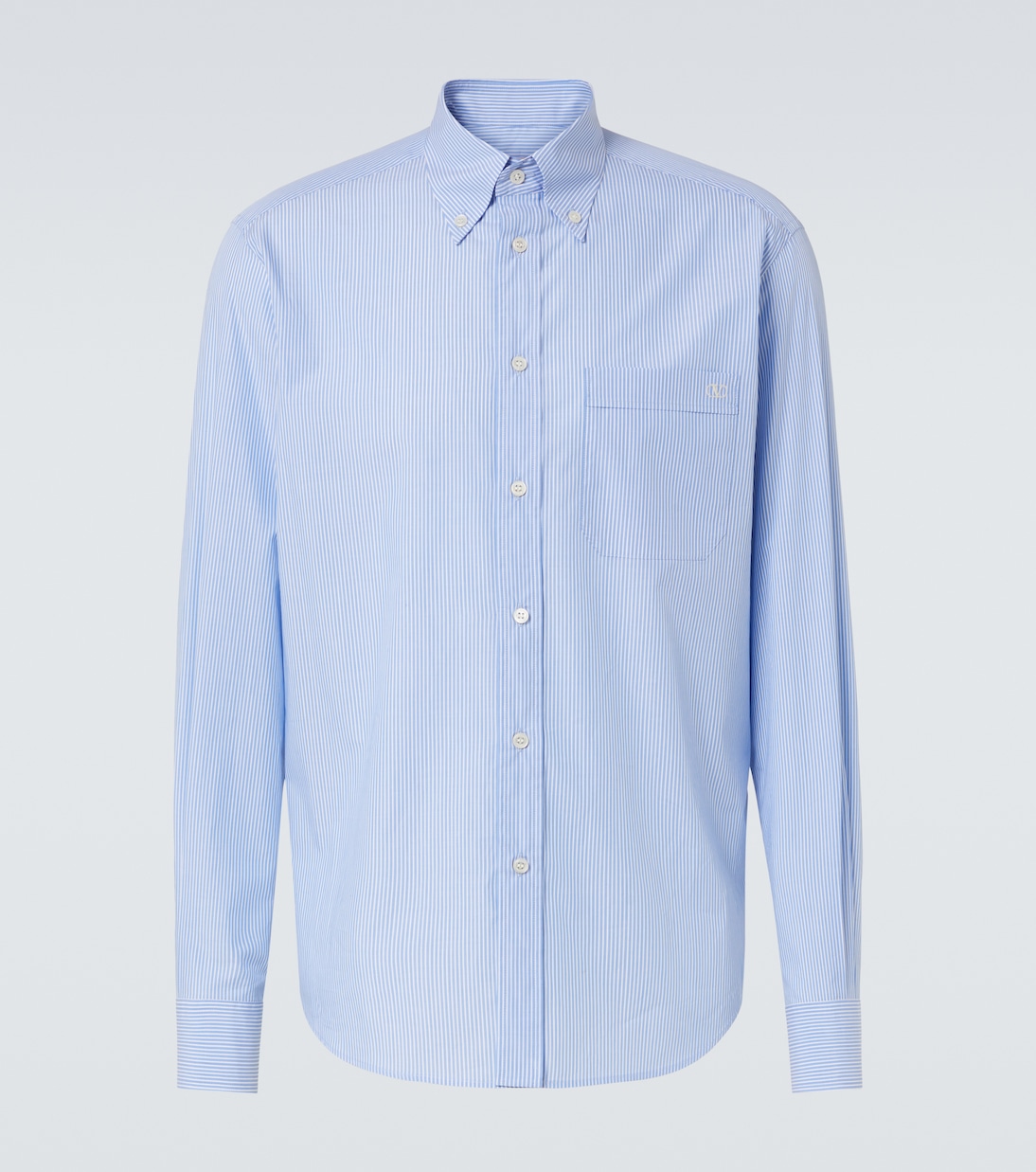Camicia VLogo in cotone a righe | Valentino