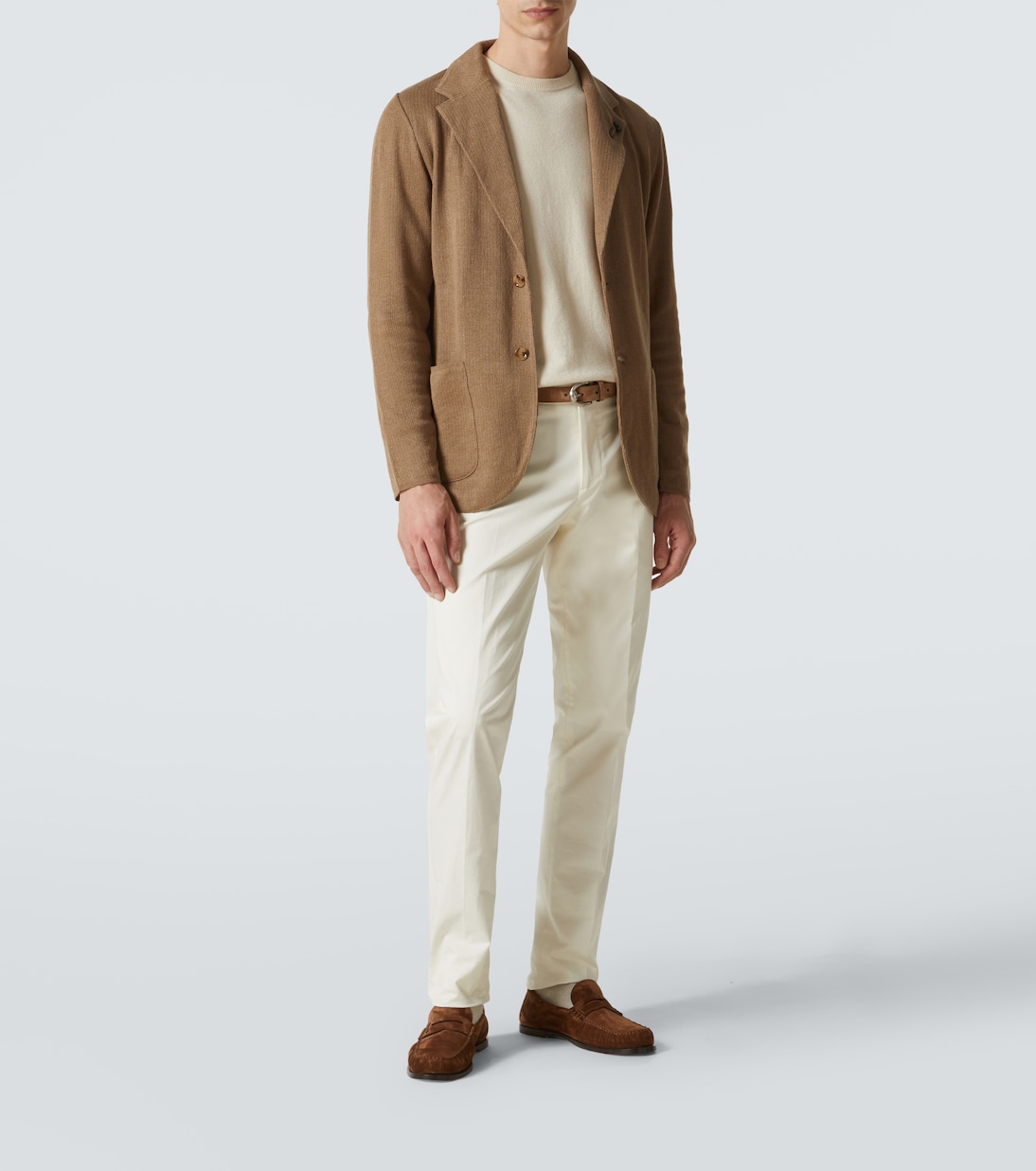 Blazer in maglia di lino e cotone | Lardini