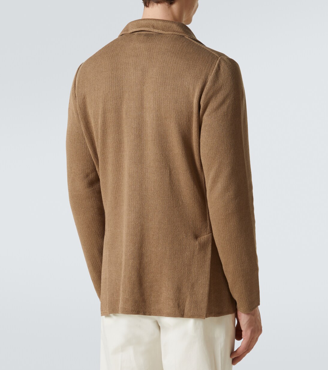 Blazer in maglia di lino e cotone | Lardini
