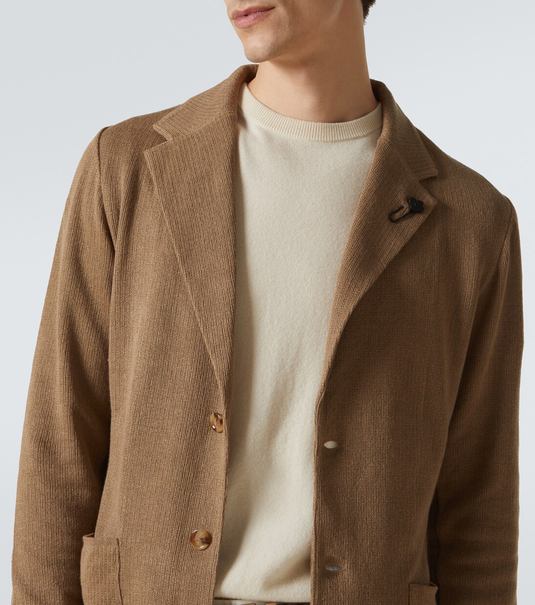 Blazer in maglia di lino e cotone | Lardini