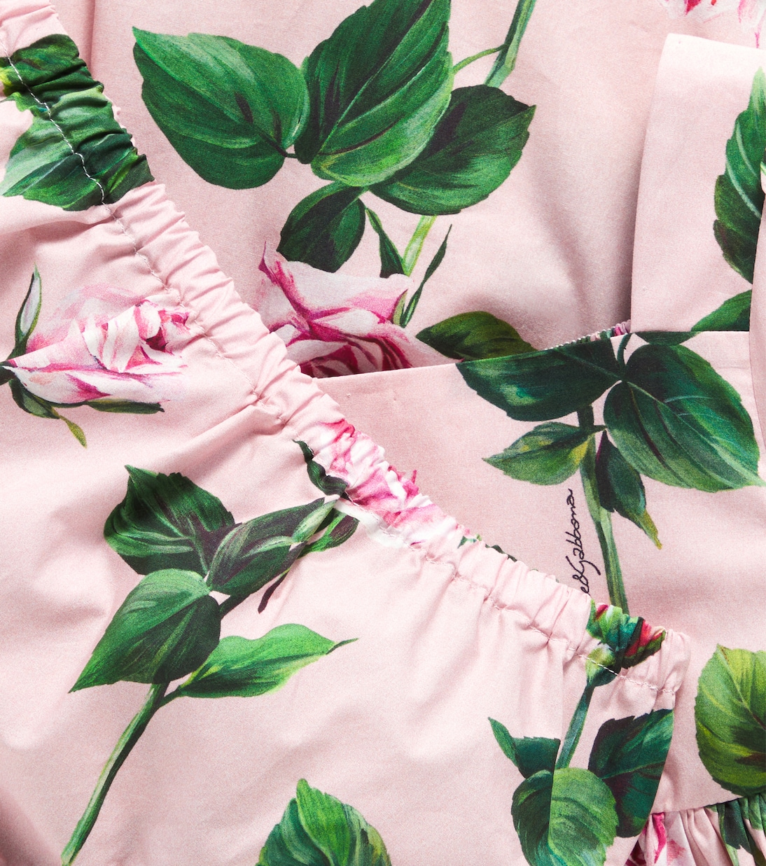Baby - Abito in cotone con stampa | Dolce&Gabbana Kids