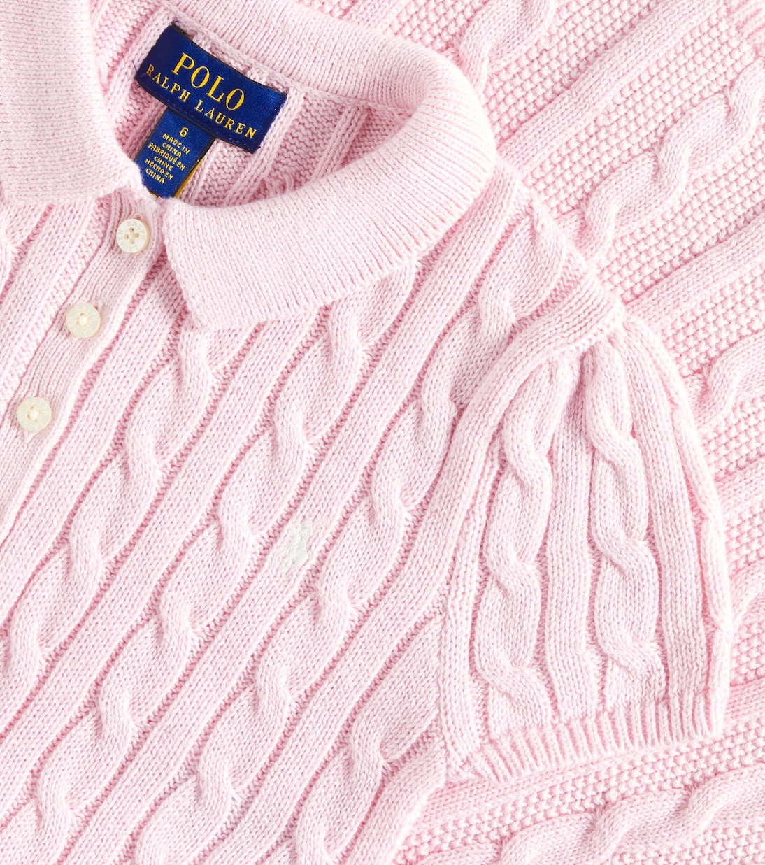 Abito in cotone a trecce | Polo Ralph Lauren Kids