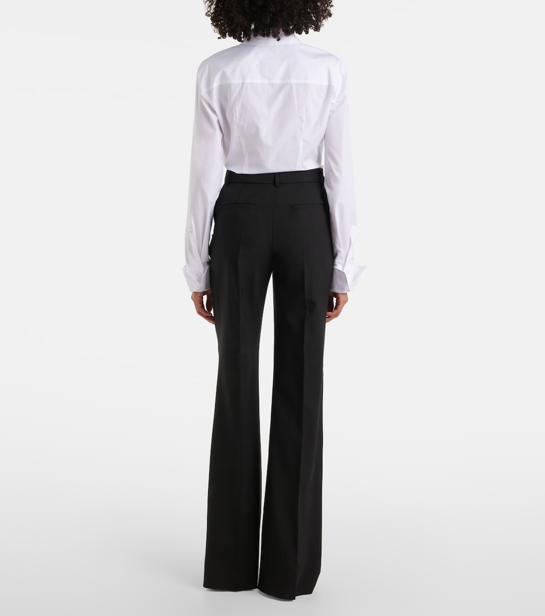 Oxalis virgin wool canvas flared pants | Sportmax