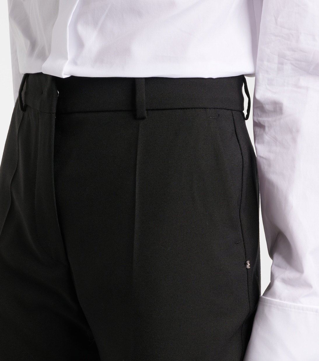 Oxalis virgin wool canvas flared pants | Sportmax