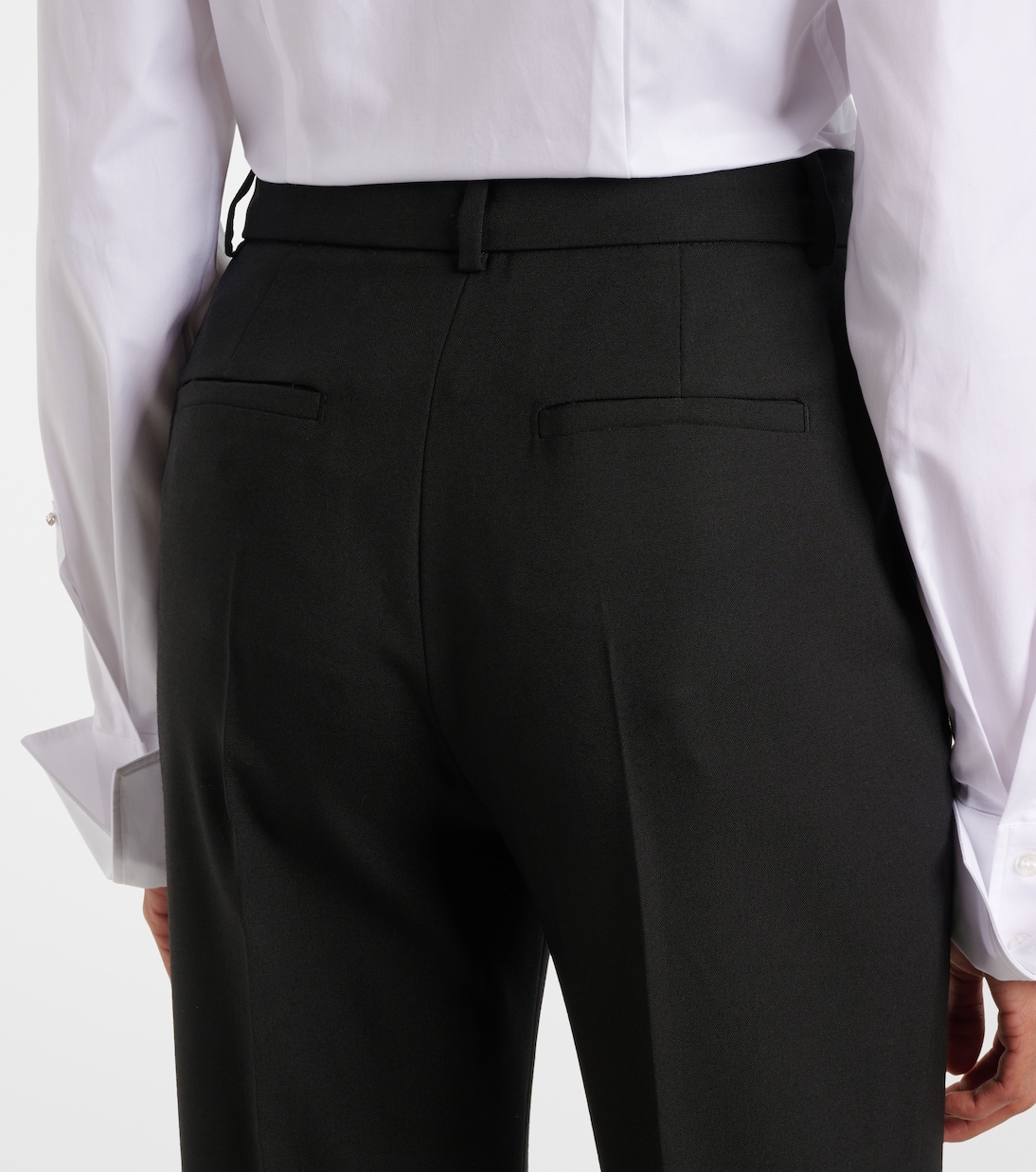 Oxalis virgin wool canvas flared pants | Sportmax