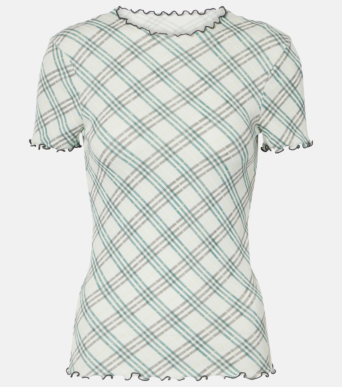 T-shirt Burberry Check in lana | Burberry