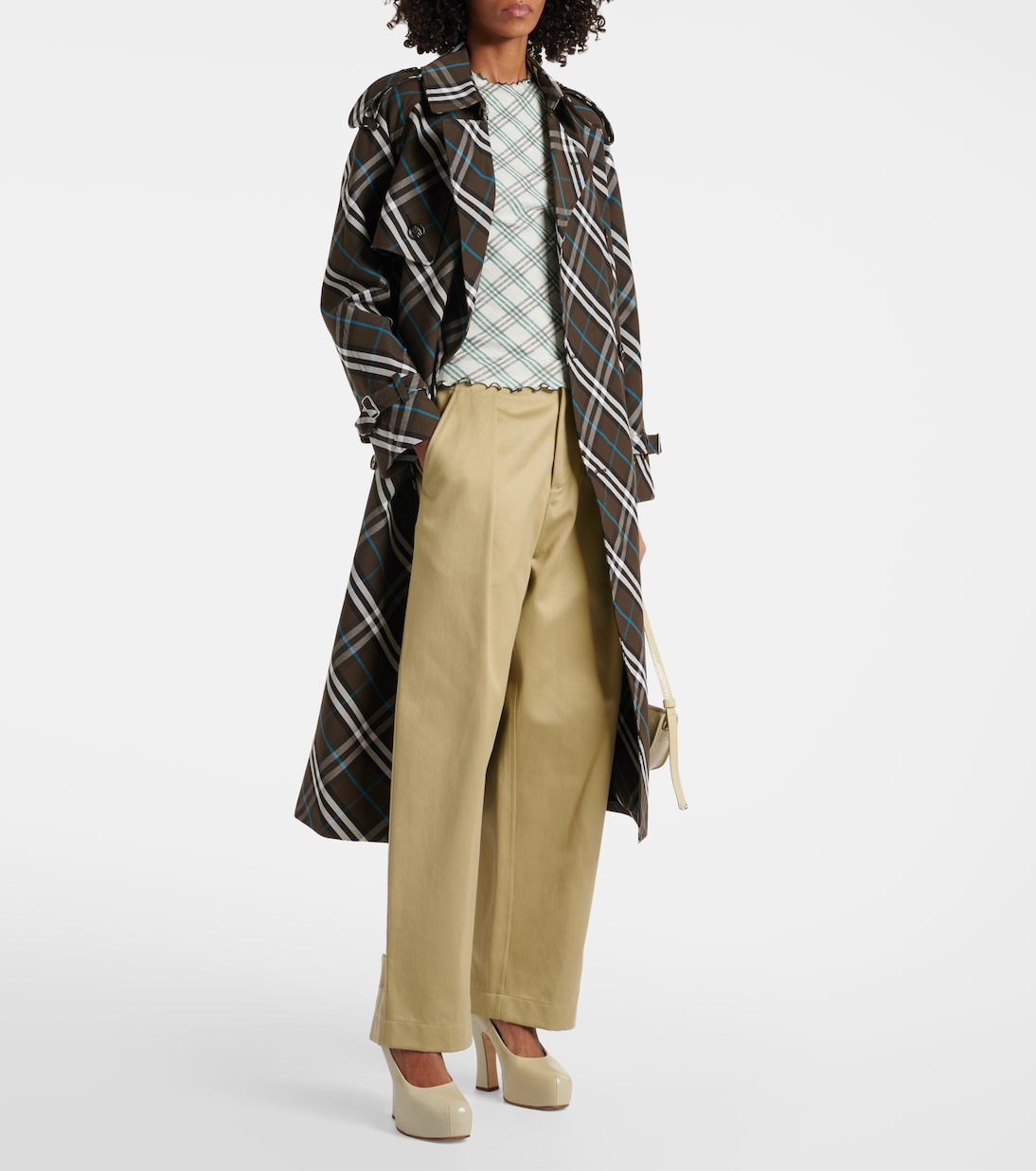 T-shirt Burberry Check in lana | Burberry