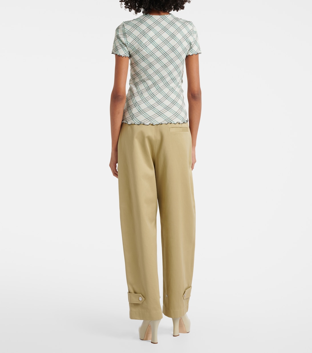 T-shirt Burberry Check in lana | Burberry