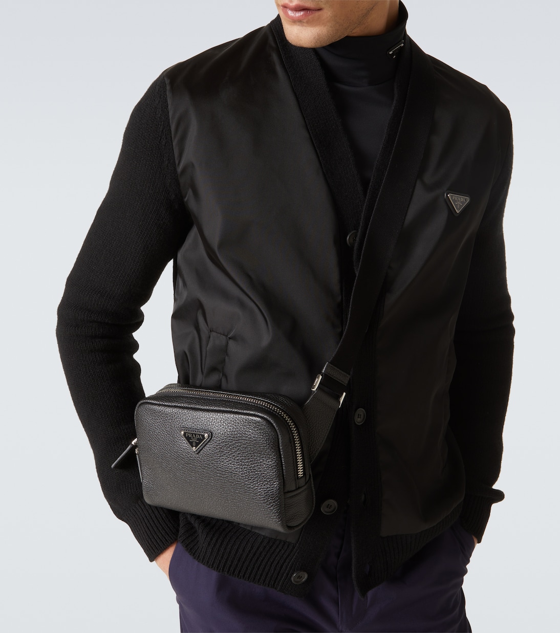Borsa a tracolla in pelle | Prada
