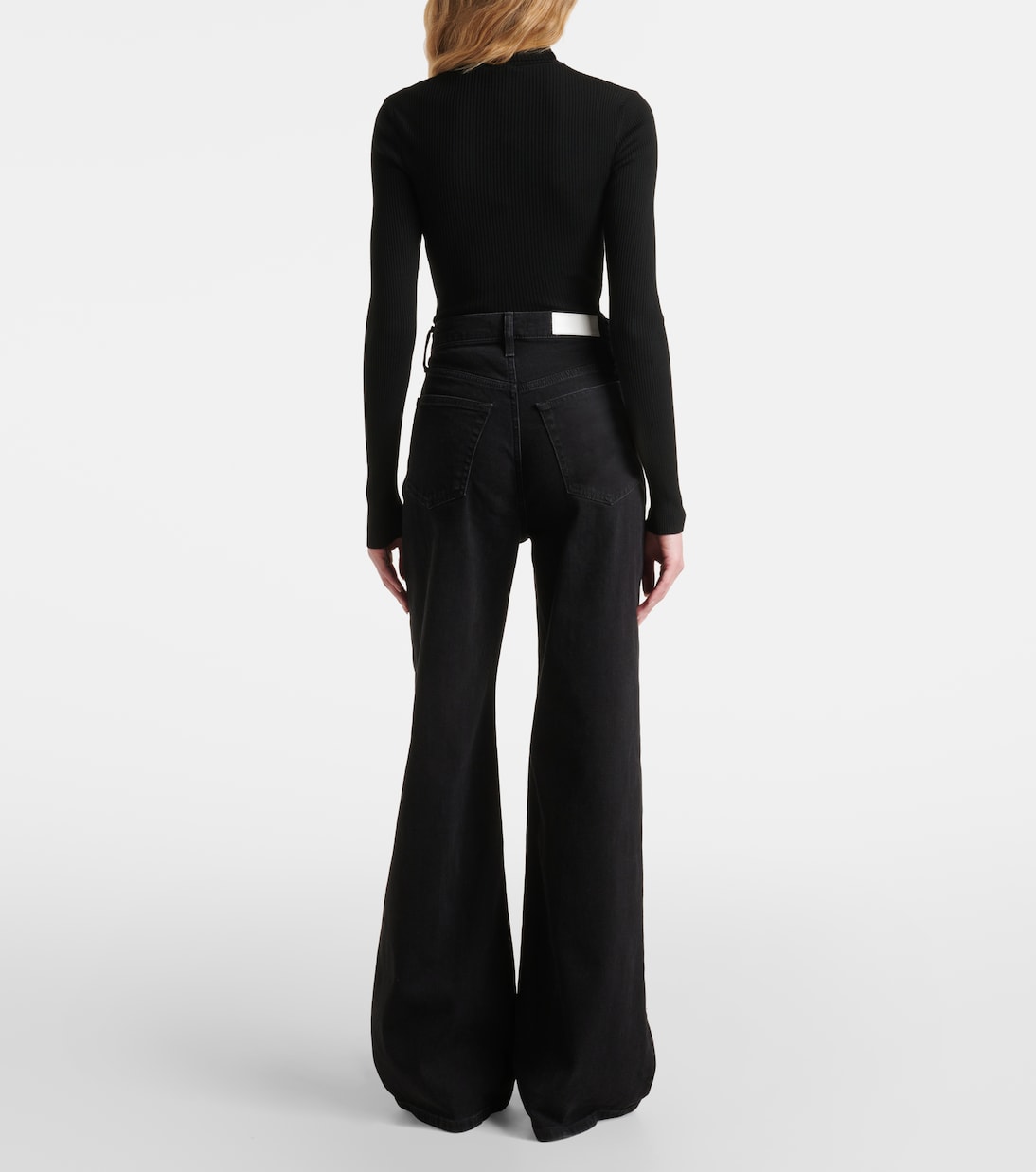 Jeans a gamba larga e vita alta | Re/Done