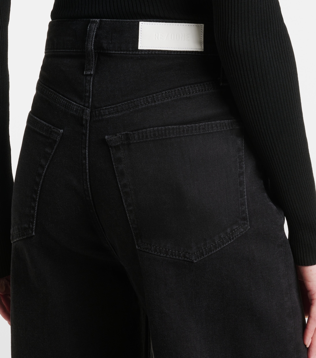 Jeans a gamba larga e vita alta | Re/Done
