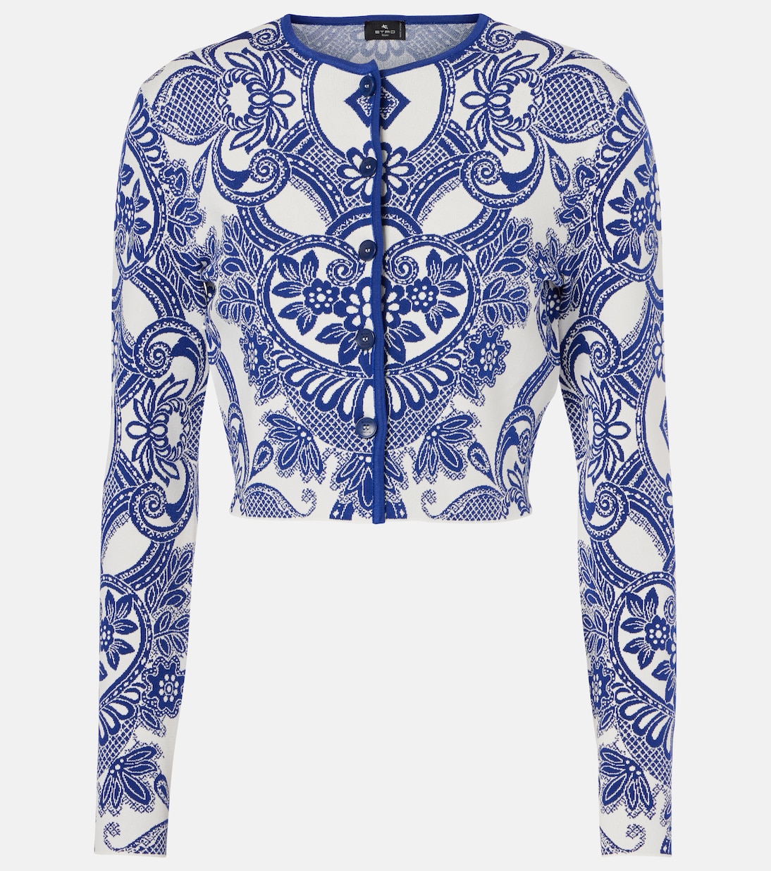케이블 니트 크롭 카디건 | Etro