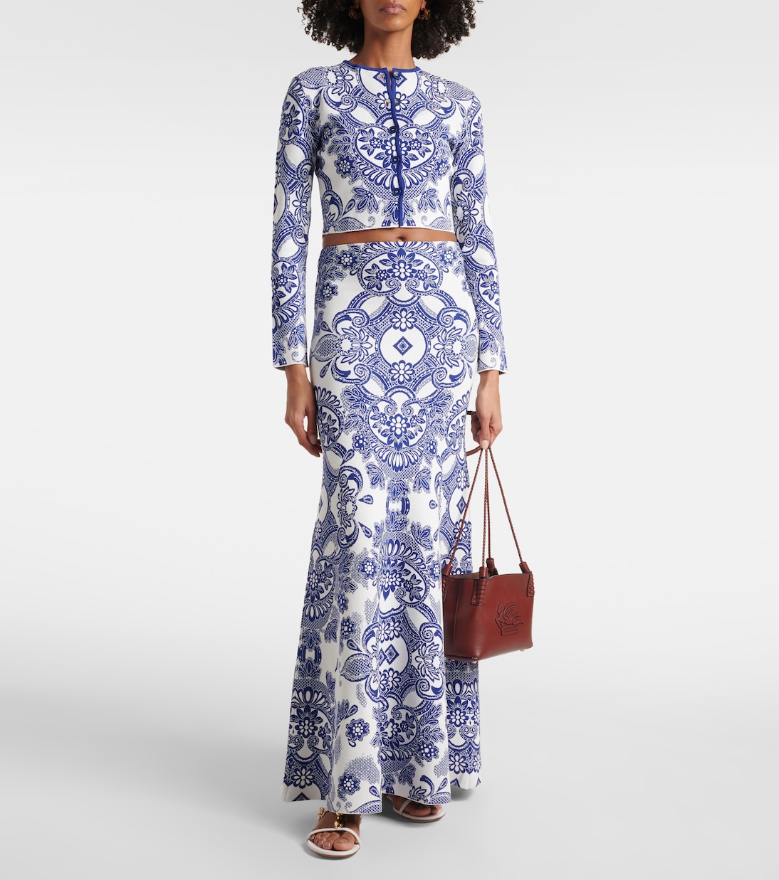 케이블 니트 크롭 카디건 | Etro