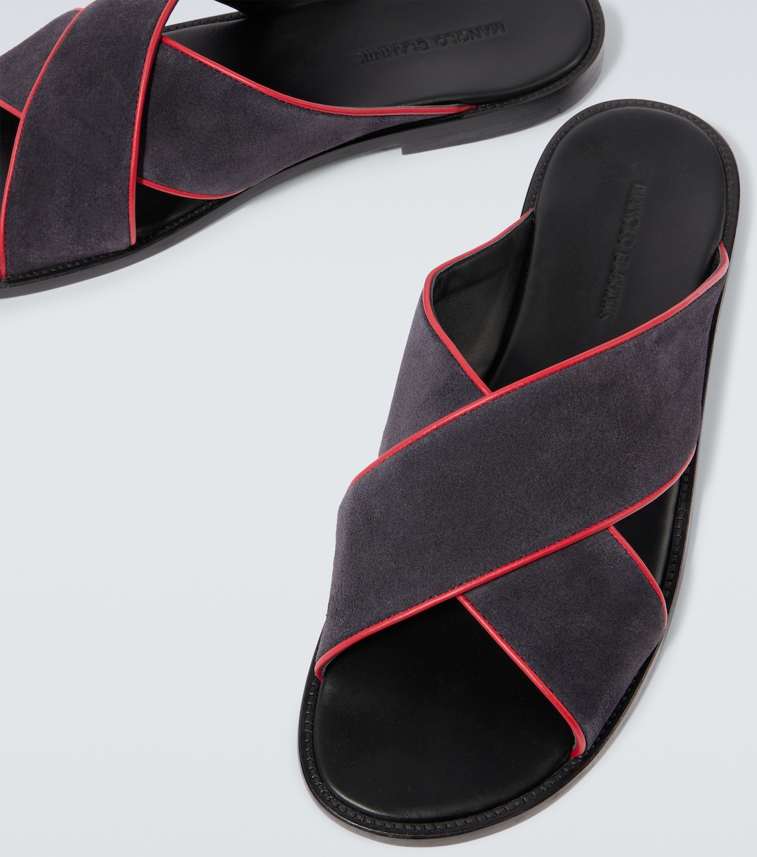 Sandalen Otawi aus Veloursleder | Manolo Blahnik