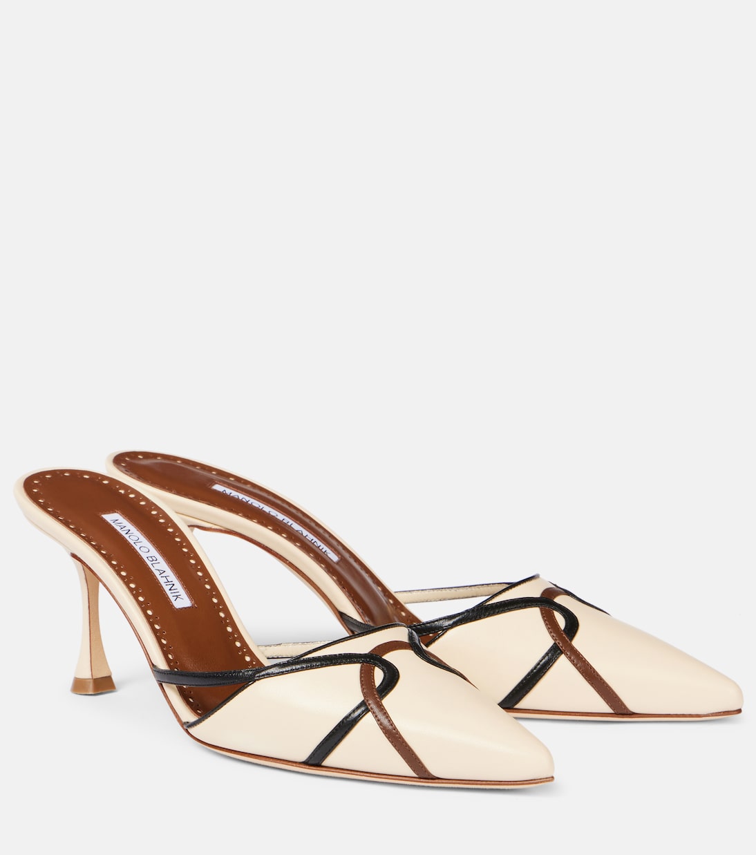Ragheb 70 leather mules | Manolo Blahnik