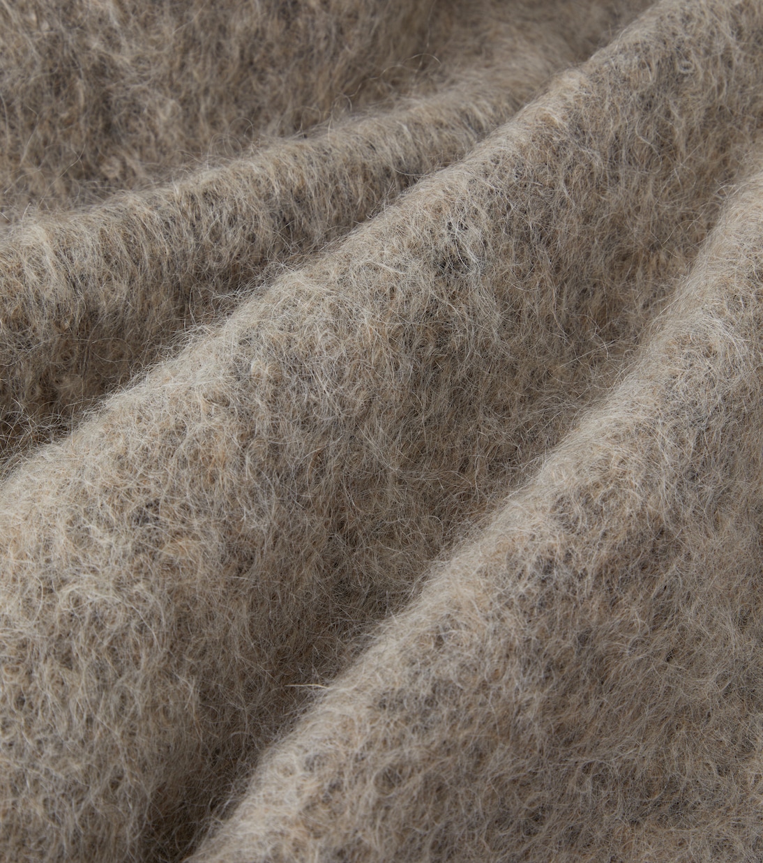 Madornale fringed wool-blend blanket | The House of Lyria