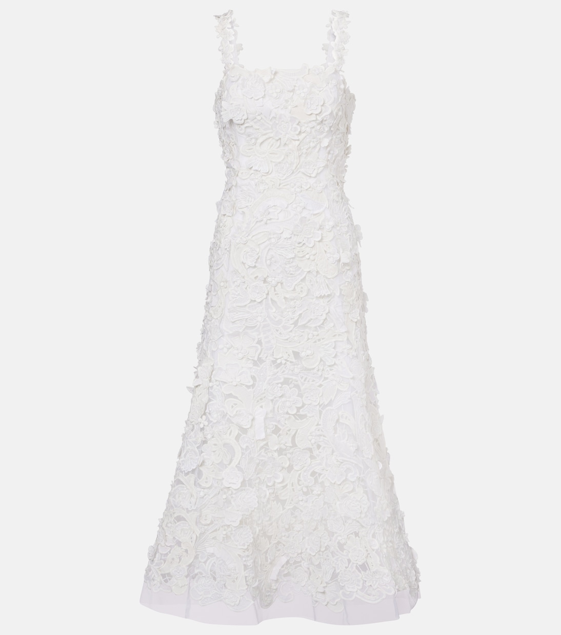 Midikleid aus Guipure-Spitze | Carolina Herrera