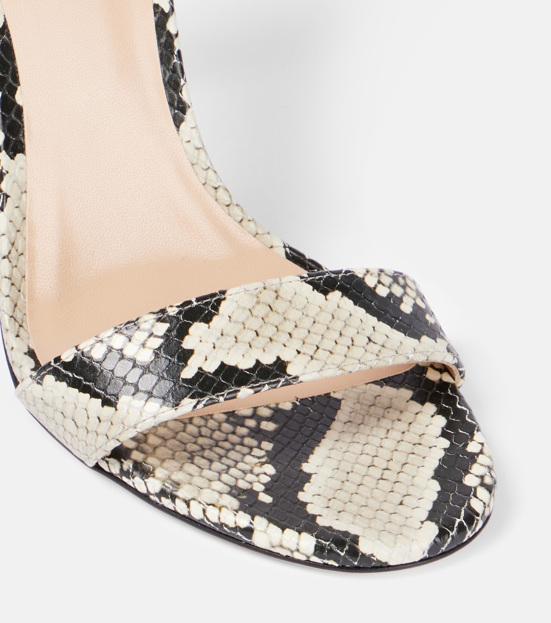 Sandales Padlock 105 en cuir embossé | Tom Ford