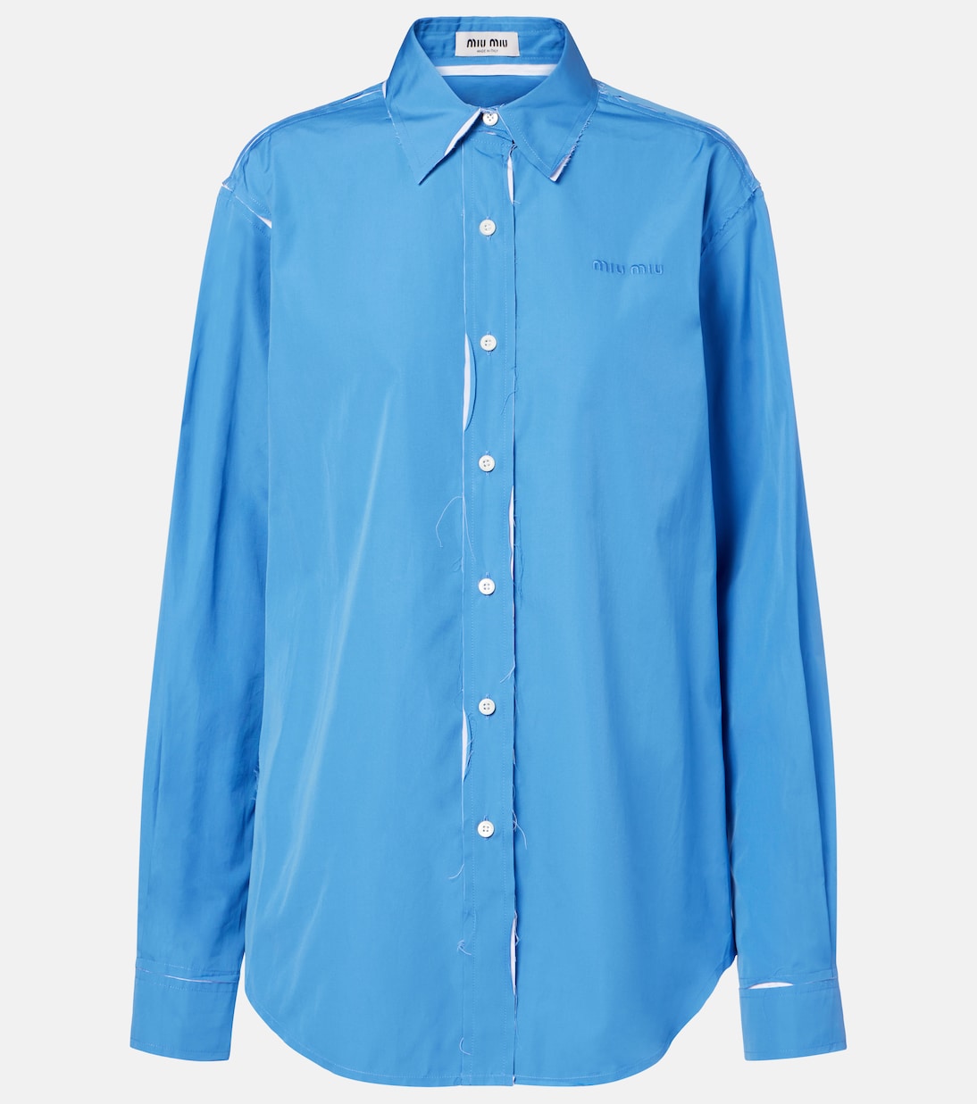 Cotton poplin shirt | Miu Miu