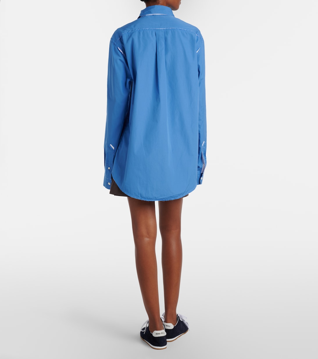 Cotton poplin shirt | Miu Miu
