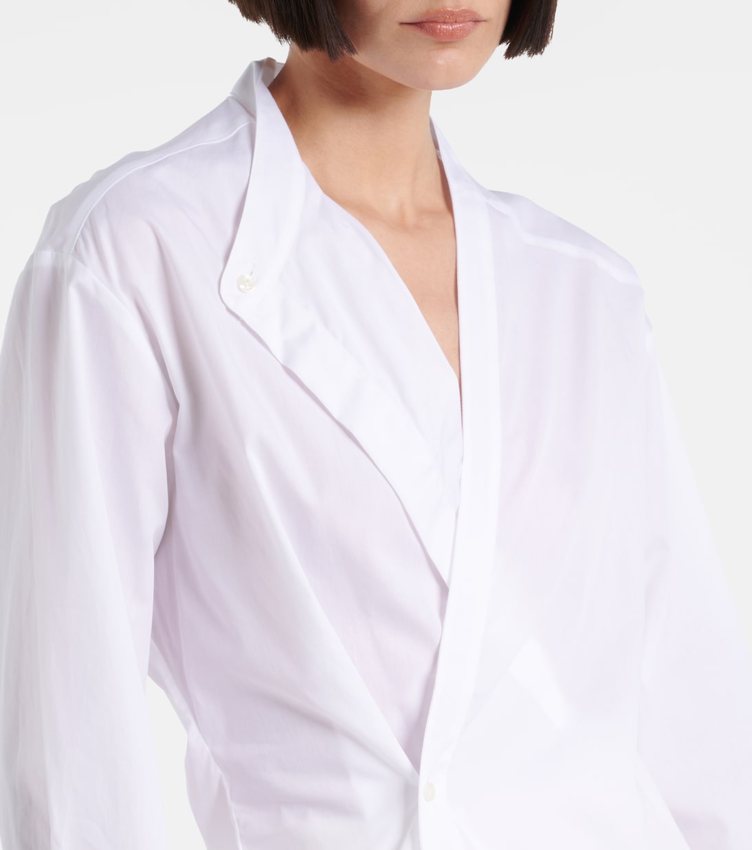 Camicia asimmetrica in cotone | Róhe