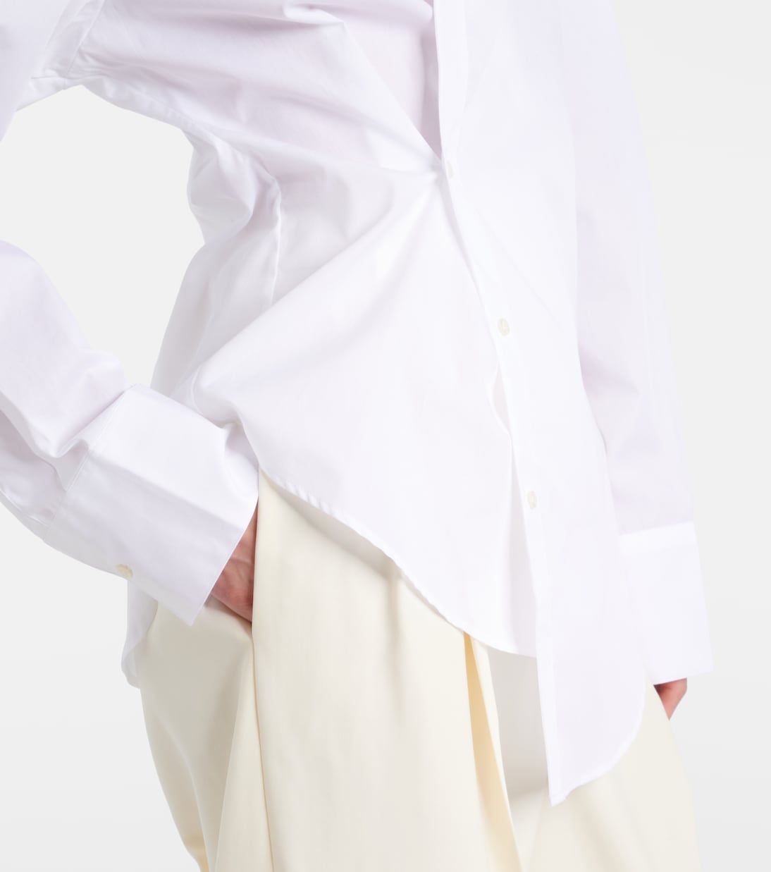 Camicia asimmetrica in cotone | Róhe