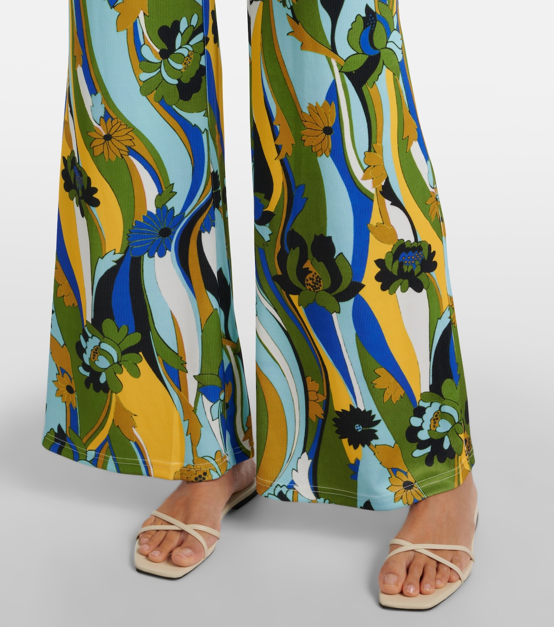 Acidic floral jersey wide-leg pants | Christopher Esber