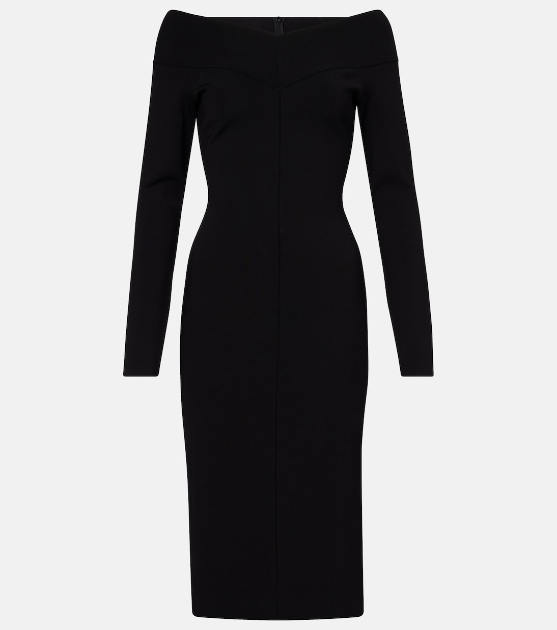 Off-Shoulder-Midikleid aus Jersey | Stella McCartney