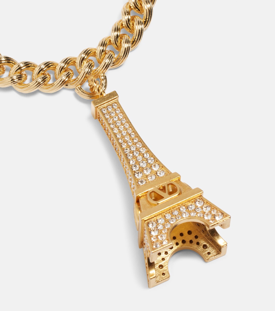 Eiffeltower crystal-embellished bracelet | Valentino