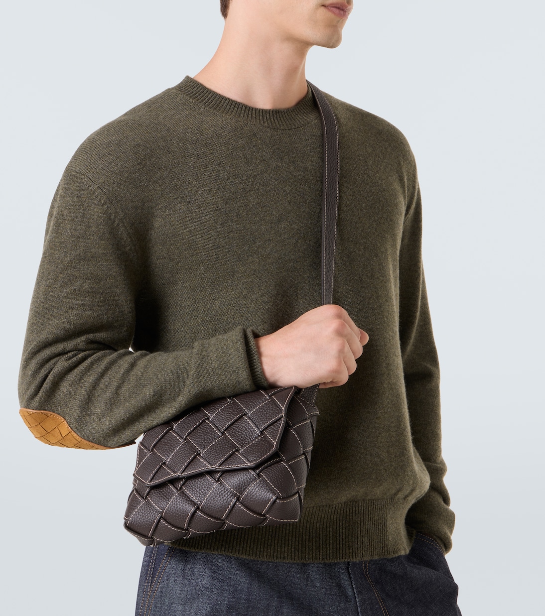 Bolso cruzado Diago de piel Intreccio | Bottega Veneta