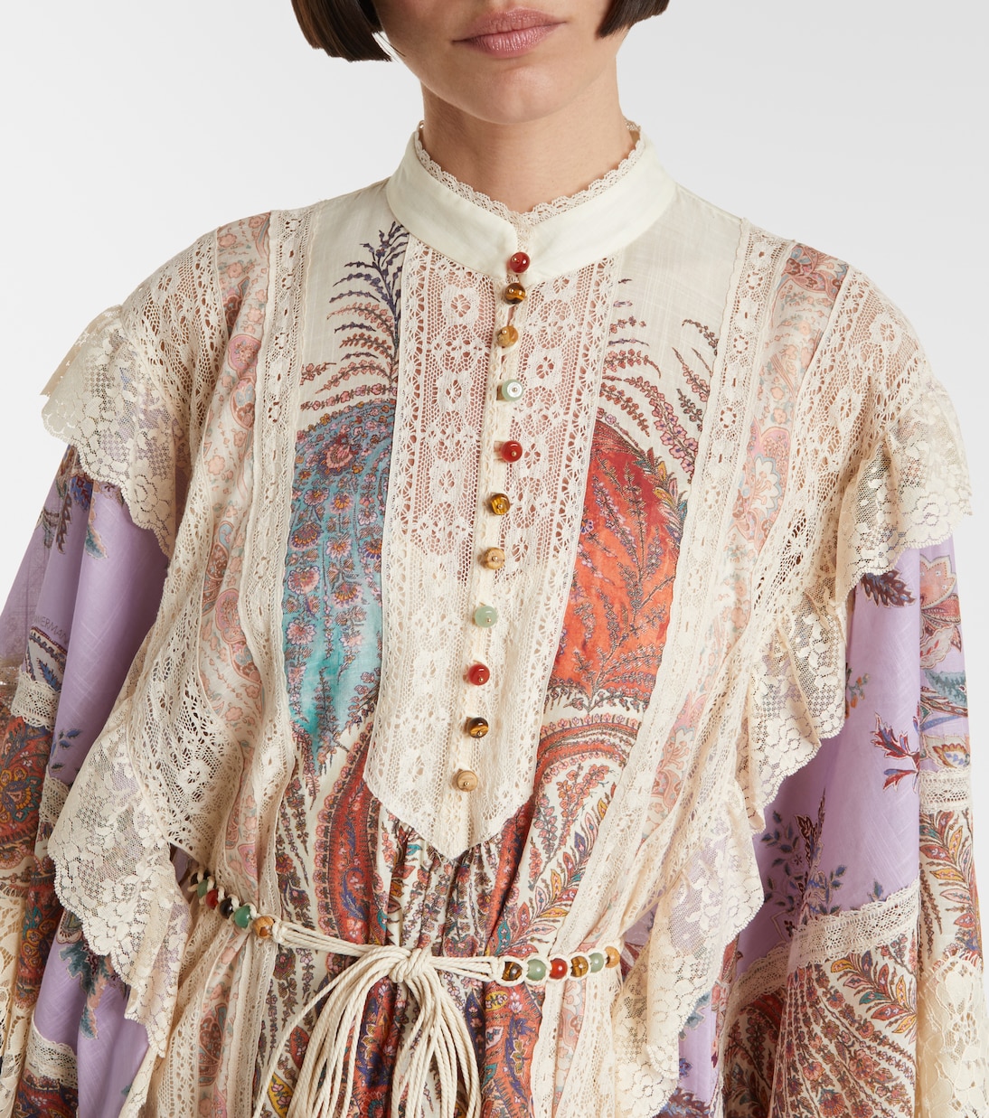 Robe Rhiannon brodée à fleurs | Zimmermann