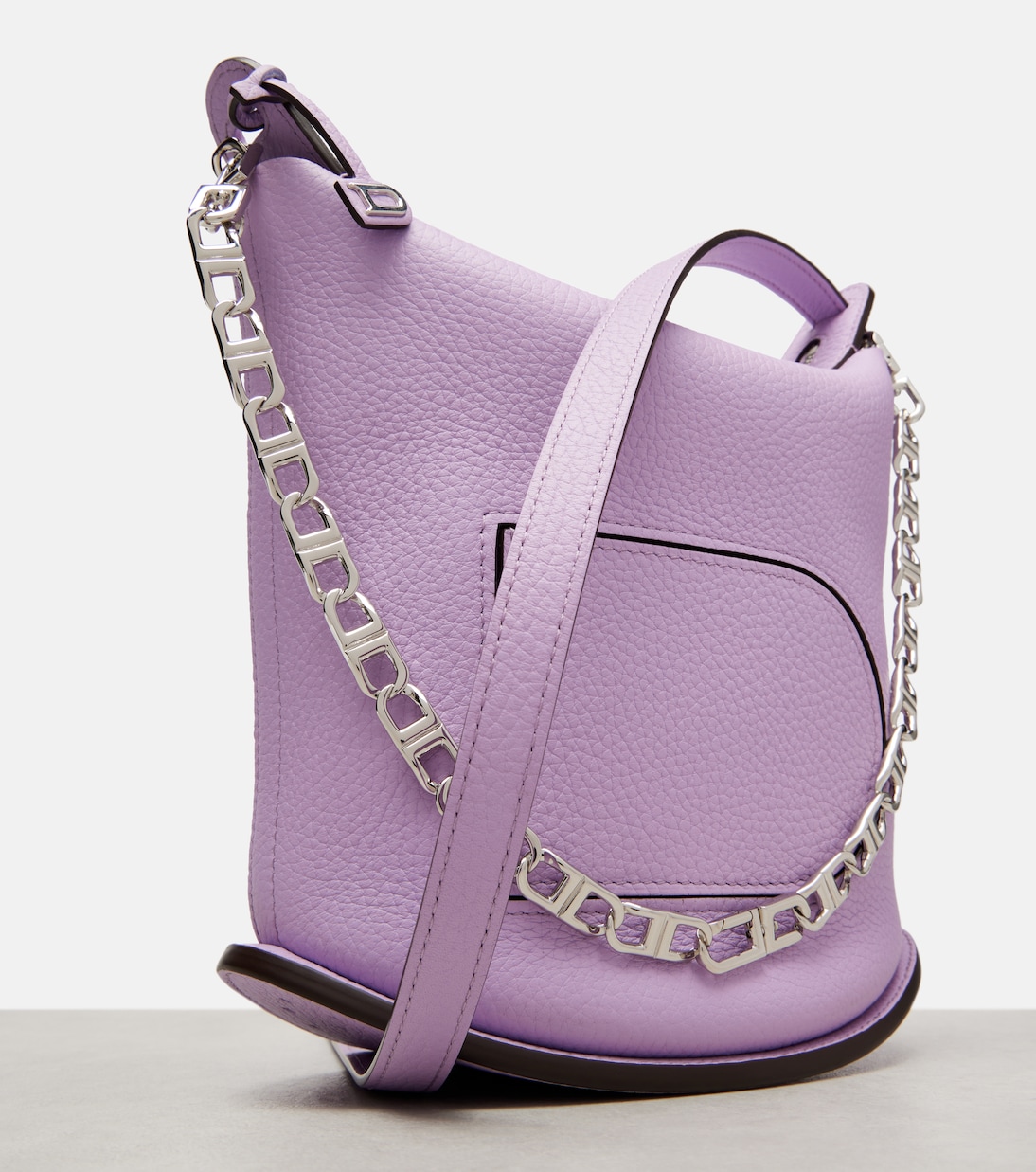 Schultertasche Pin Twist aus Leder | Delvaux