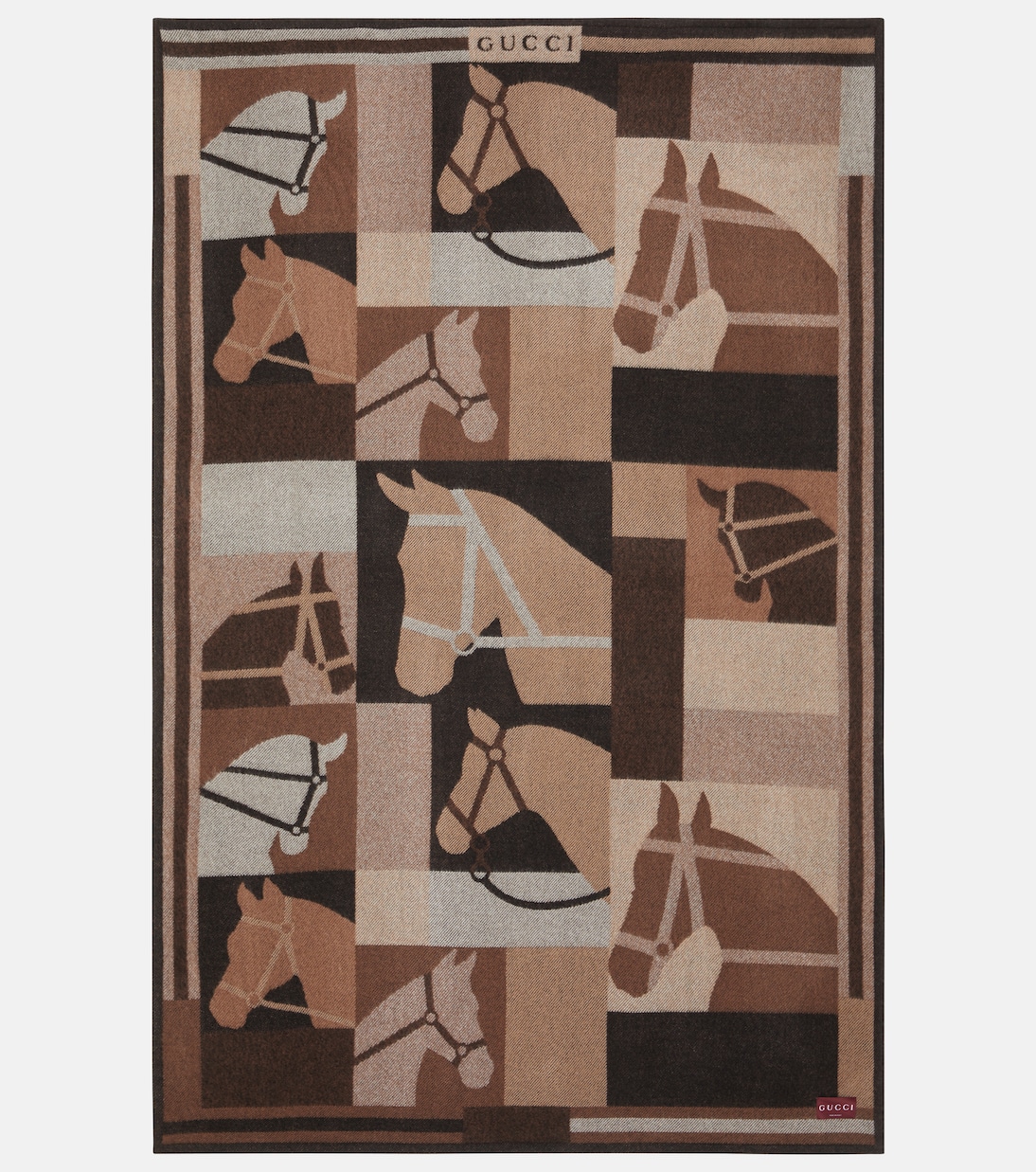 Jacquard wool and cashmere blanket | Gucci