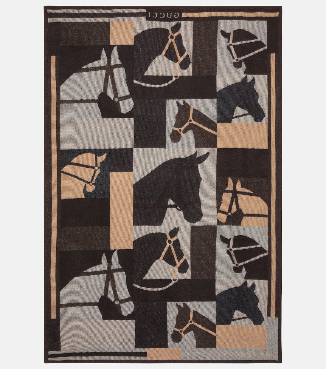 Jacquard wool and cashmere blanket | Gucci